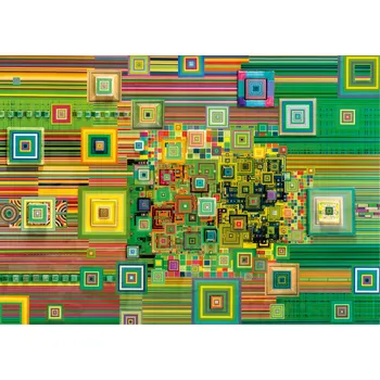 Puzzle Puzzle Zelený Flashdisk 1000 Dílků