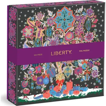 Puzzle GALISON Čtvercové Liberty Vánoční strom života 500 dílků