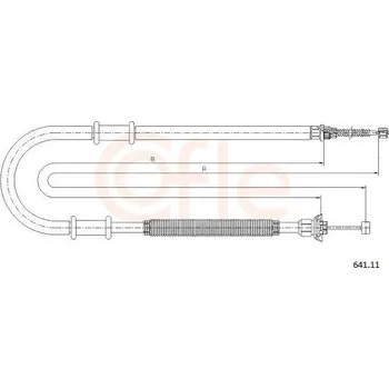 Autodíl Tažné lanko, parkovací brzda COFLE 92.641.11