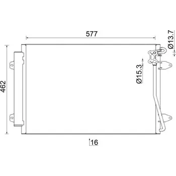 Výparník klimatizace Kondenzátor, klimatizace MAHLE AC 954 000S