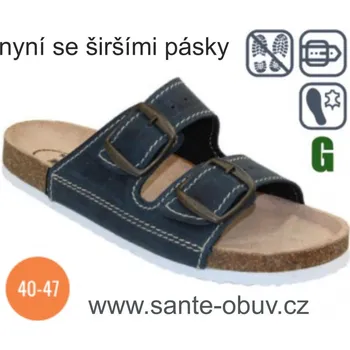 Dámská zdravotní obuv SANTÉ D/22N/82/BP TONIO pantofel vel.39-47 , modrá - 46