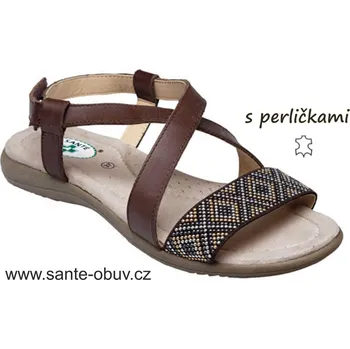 Dámská zdravotní obuv SANTÉ EKS/153-30 BROWN zdravotní obuv, hnědá - 36
