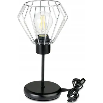 Lampička Noční lampa Stolní lampa loft na LED žárovku E27 Drátěná