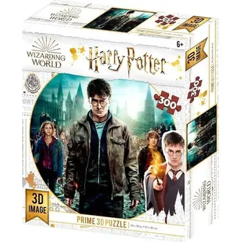 Puzzle Prime 3D puzzle Harry Potter: Harry, Hermiona a Ron 3D XL 300 dílků