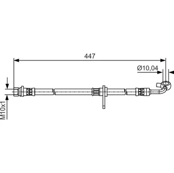 Brzdová hadice Brzdová hadice BOSCH 1 987 481 511