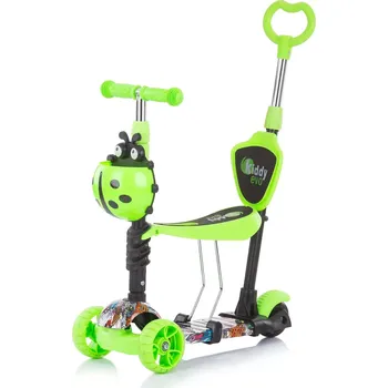Koloběžka Chipolino Kiddy Evo 3v1 Graffiti zelená