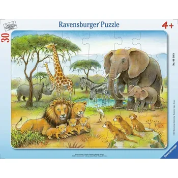Puzzle Ravensburger puzzle Africká zvířata 30 dílků