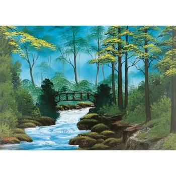Puzzle SCHMIDT Bob Ross: Osamělý most 1000 dílků