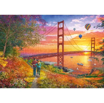 Puzzle SCHMIDT Procházka k mostu Golden Gate 2000 dílků