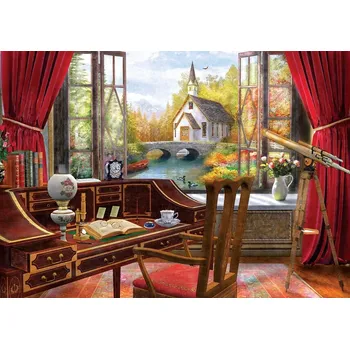 Puzzle ART PUZZLE výhled z pracovny 500 dílků