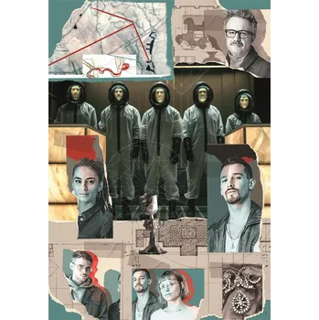 Puzzle CLEMENTONI La Casa de Papel Berlín Jdeme do akce 1000 dílků