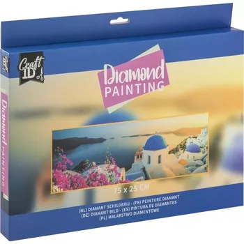 Diamantové malování CRAFT ID Diamantové malování Santorini 75x25cm