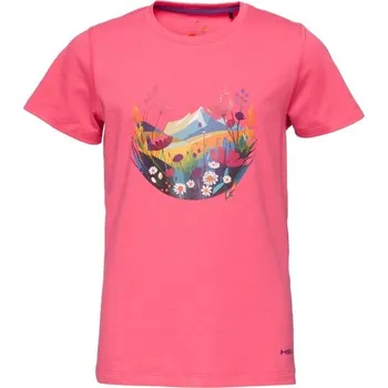 Dívčí tričko Dívčí triko Head FLORIE 116/122 Růžová, Mix