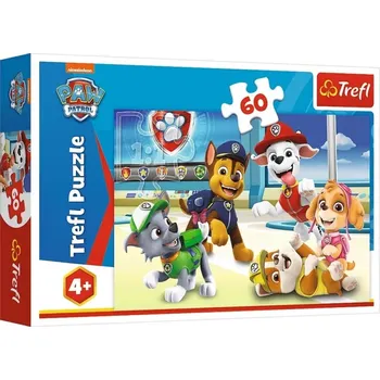 Puzzle TREFL Tlapková patrola Ve světě štěňat 60 dílků