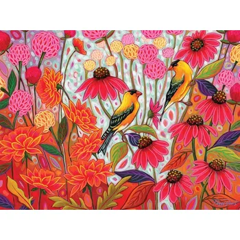 Puzzle COBBLE HILL Stehlíci na jaře XL 275 dílků