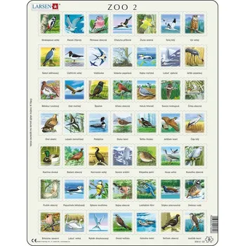 Puzzle Larsen Ptáci ZOO 2 49 dílků
