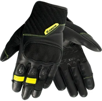 Moto rukavice SECA AXIS MESH fluo žluté rukavice, M
