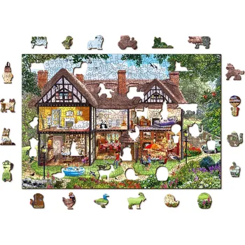 Puzzle WOODEN CITY Dřevěné Dům na letní sezónu 2v1 EKO 505 dílků