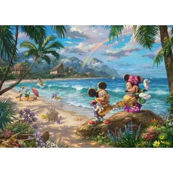 Puzzle SCHMIDT Disney Minnie a Mickey na Hawaii 1000 dílků
