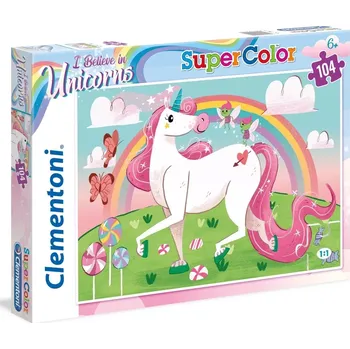 Puzzle Clementoni Briliant I Believe in Unicorns 104 dílků