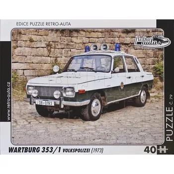 Puzzle Puzzle RETRO-AUTA Wartburg 353 Volkspolizei 40 dílků