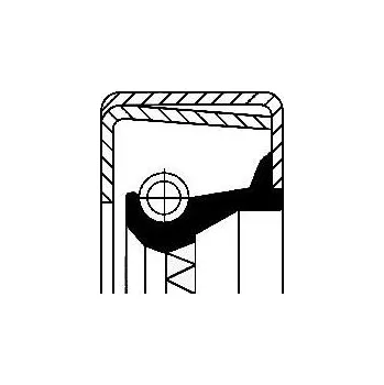 Těsnicí kroužek hřídele, náboj kola CORTECO 12011593B