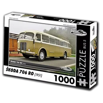 Puzzle RETRO-AUTA Puzzle Autobus Škoda 706 RO (1951) 1000 dílků