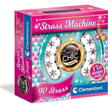 kreativní sada Clementoni Crazy Chic náhradní sada štrasových kamenů 90 ks