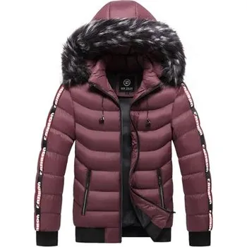 Pánská zimní bunda ND784 Barva: Vínová, Velikost: 4XL