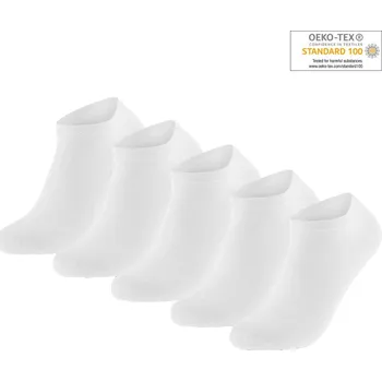 Pánské ponožky Gianvanglia Nízké ponožky bílé Gianvaglia 5ks Velikost: EU 41-45 (UK 7-11)