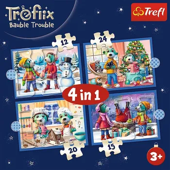 Puzzle Trefl Treflíci Vánoce 4v1 12,15,20,24 dílků