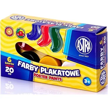 Výtvarná barva Temperové barvy Astra 6 x 20 ml