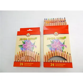 Kresba Pastelky 2174N/24 Jumbo natur - 24 barev (dlouhé, silné, rýhované)