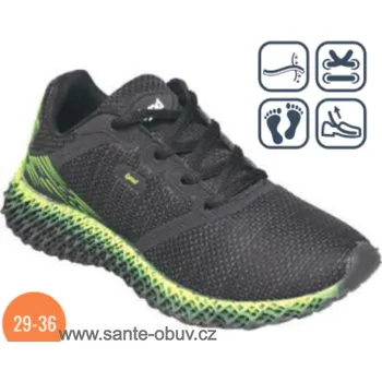 Dámská zdravotní obuv SANTÉ LY/900 PRETO-VERDE vycházková obuv vel.29-36, --- - 35