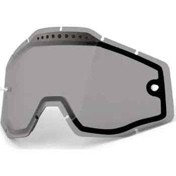 Motocyklové brýle 100percent náhradní plexi pro brýle 100% Dual Racecraft/Accuri/Strata kouřové Vented, Anti-fog