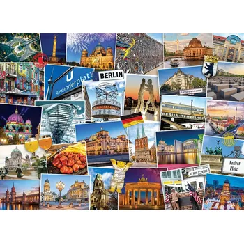 Puzzle EUROGRAPHICS Puzzle Světoběžník Berlín 1000 dílků