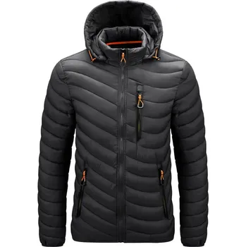 Pánský zimní kabát Pánská zimní bunda ND822 Barva: Černá, Velikost: M