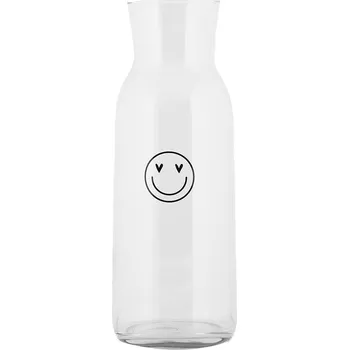 Clayre & Eef - Skleněná karafa BE HAPPY BHSGL0003