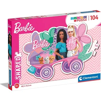 Puzzle Clementoni tvarové Barbie 27164 104 dílků