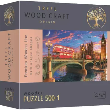Puzzle TREFL Wood Craft Origin puzzle Westminsterský palác s Big Benem 501 dílků