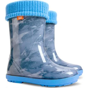 Dívčí holínky DEMAR dětské holínky Hawai LUX 0049 AC jeans vel.28-35, AC jeans - 30-31