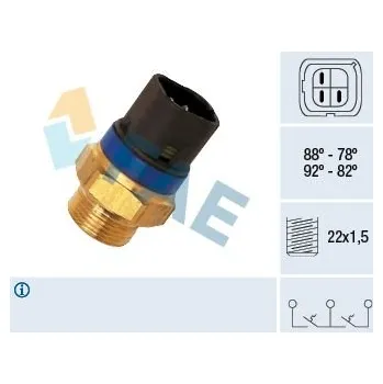 Ventilátor topení a klimatizace Teplotní spínač, větrák chladiče FAE 38110