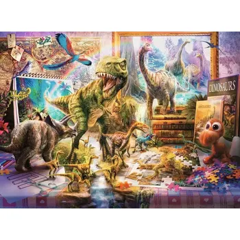 Puzzle RAVENSBURGER Dinosauři ožívají XXL 100 dílků