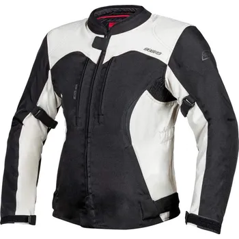 Moto bunda Ozone DELTA IV LADY černá světlá šedá dámská textilní bunda, 3XL