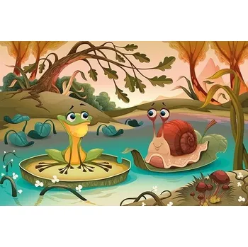 Puzzle Art Kámoši od jezera 50 dílků