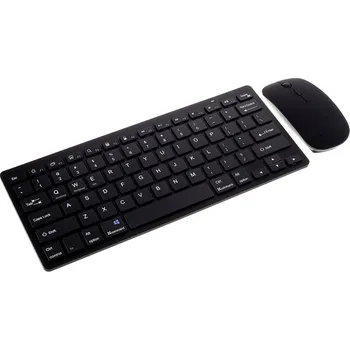 Klávesnice Bluetooth + myš optická bezdrátová - AA baterie - černé