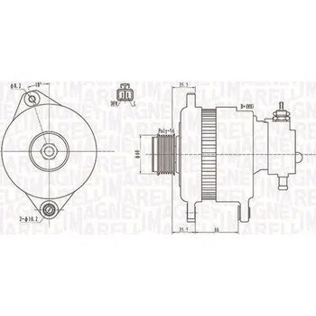 Alternátor Generátor MAGNETI MARELLI 063731899010