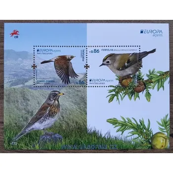 Poštovní známka AZORY, PORTUGALSKO ** aršík Bl68 EUROPA, fauna, ptáci, r. 2019