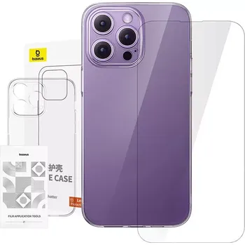 Baseus Clear Case iPhone 14 ProMax + tempered glass
