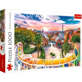 Puzzle Trefl Západ slunce nad Barcelonou Španělsko 1000 dílků